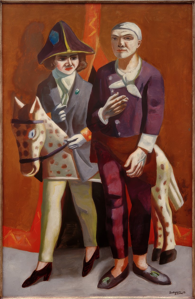 Double Portrait Carnival by Max Beckmann