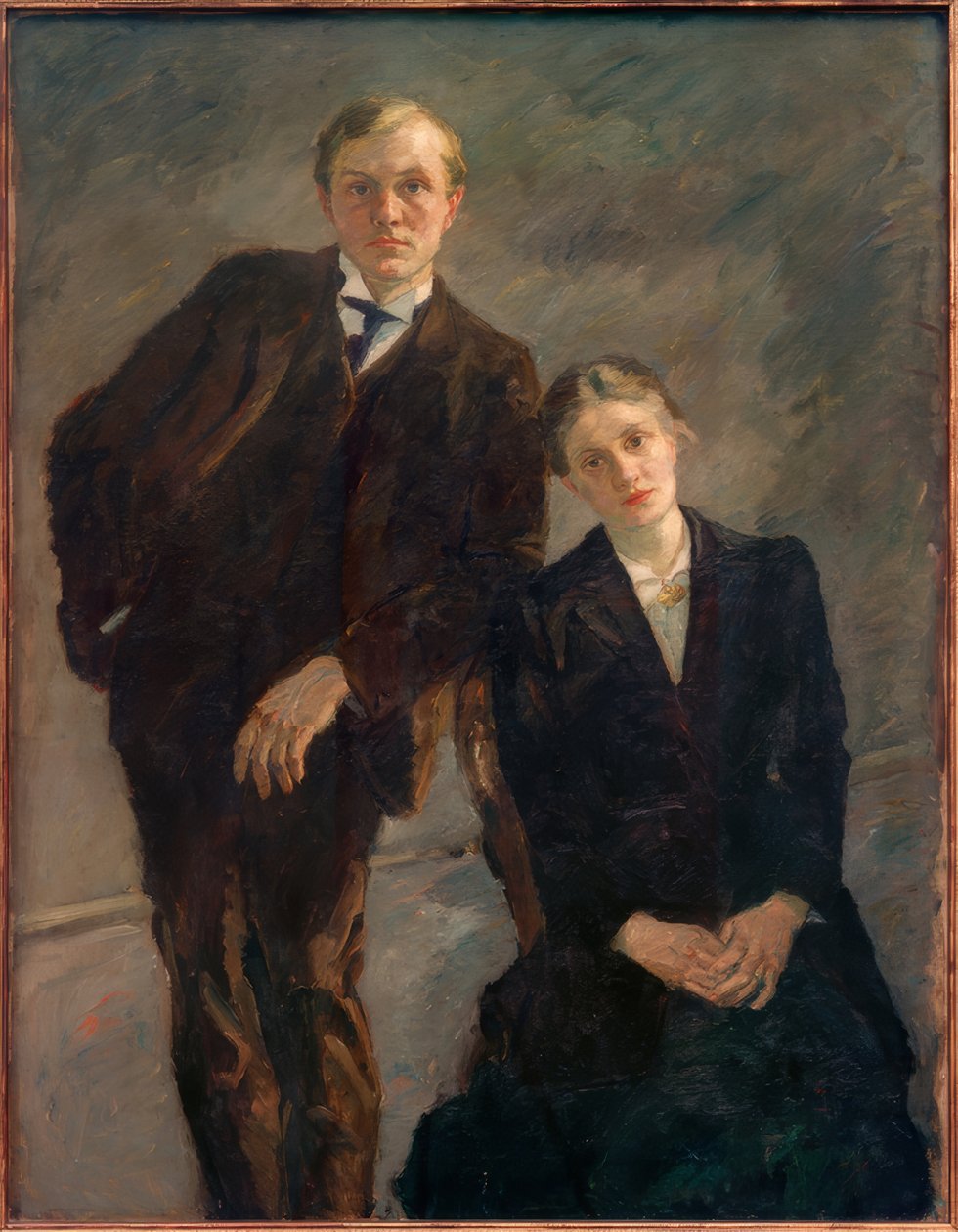 Double Portrait of Max Beckmann and Minna Beckmann-Tube by Max Beckmann