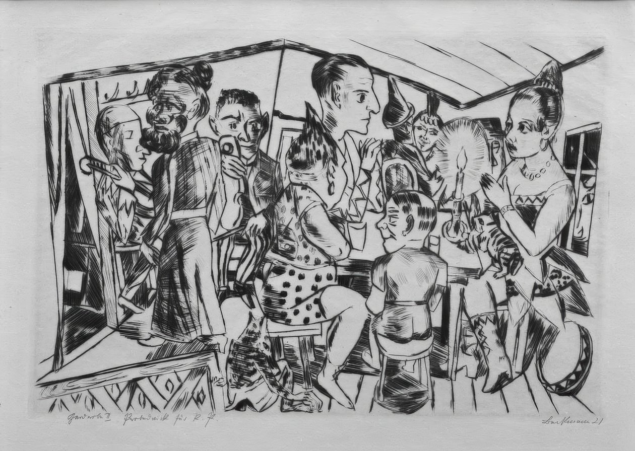 Behind the Scenes by Max Beckmann