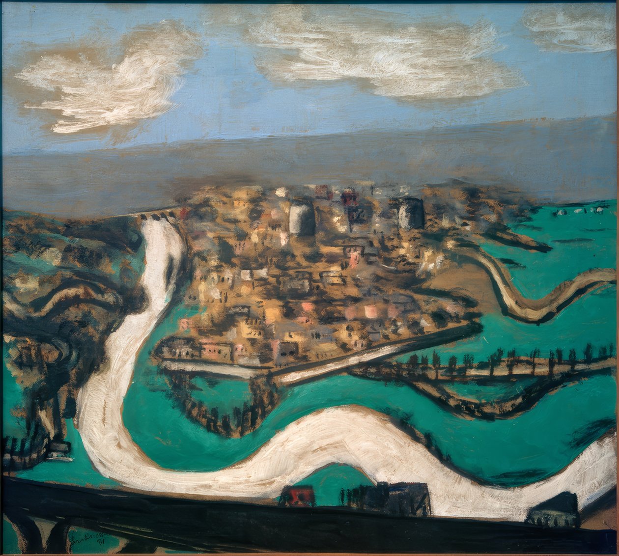 Landscape near Saint-Germain by Max Beckmann