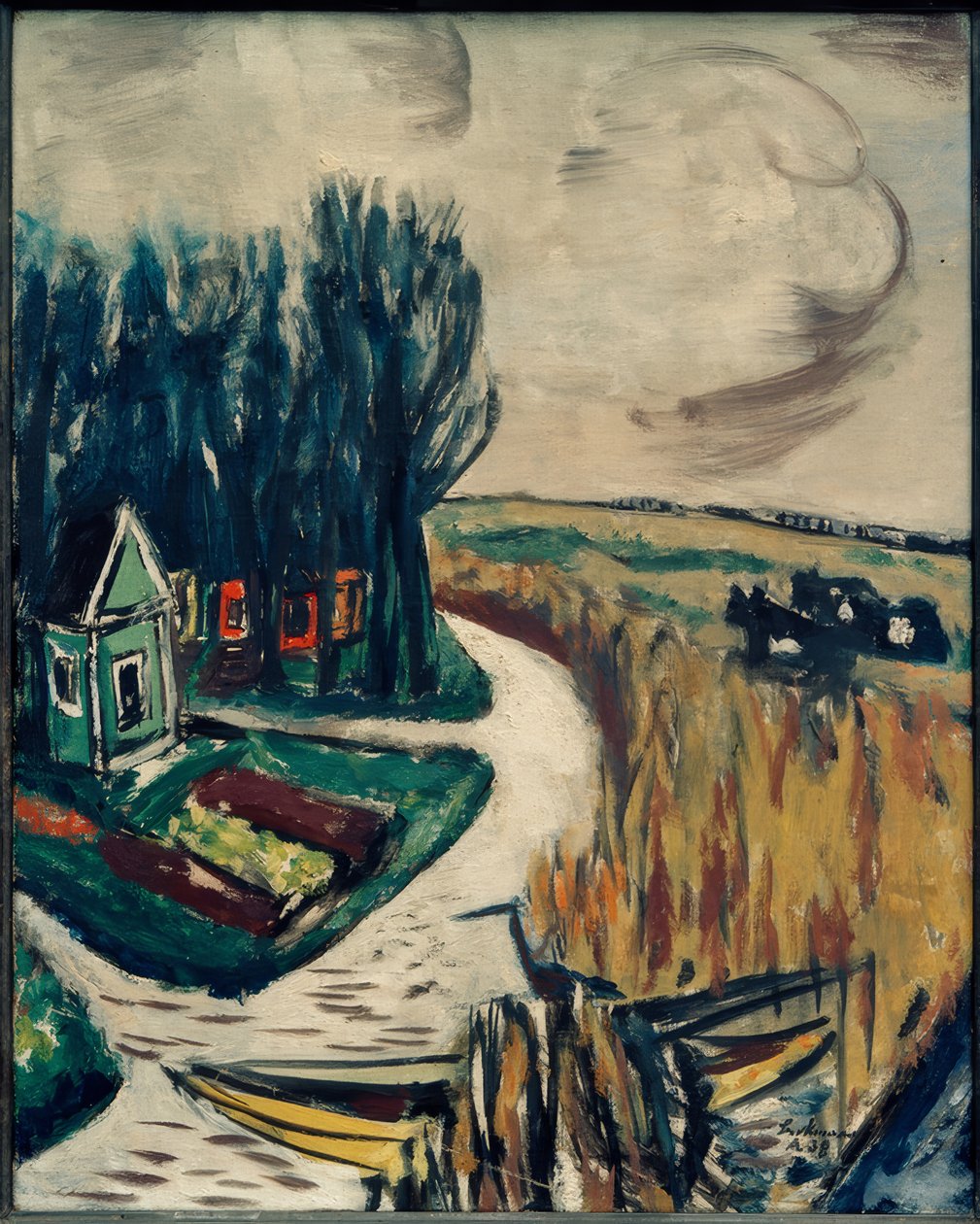 Landscape with Cows by Max Beckmann