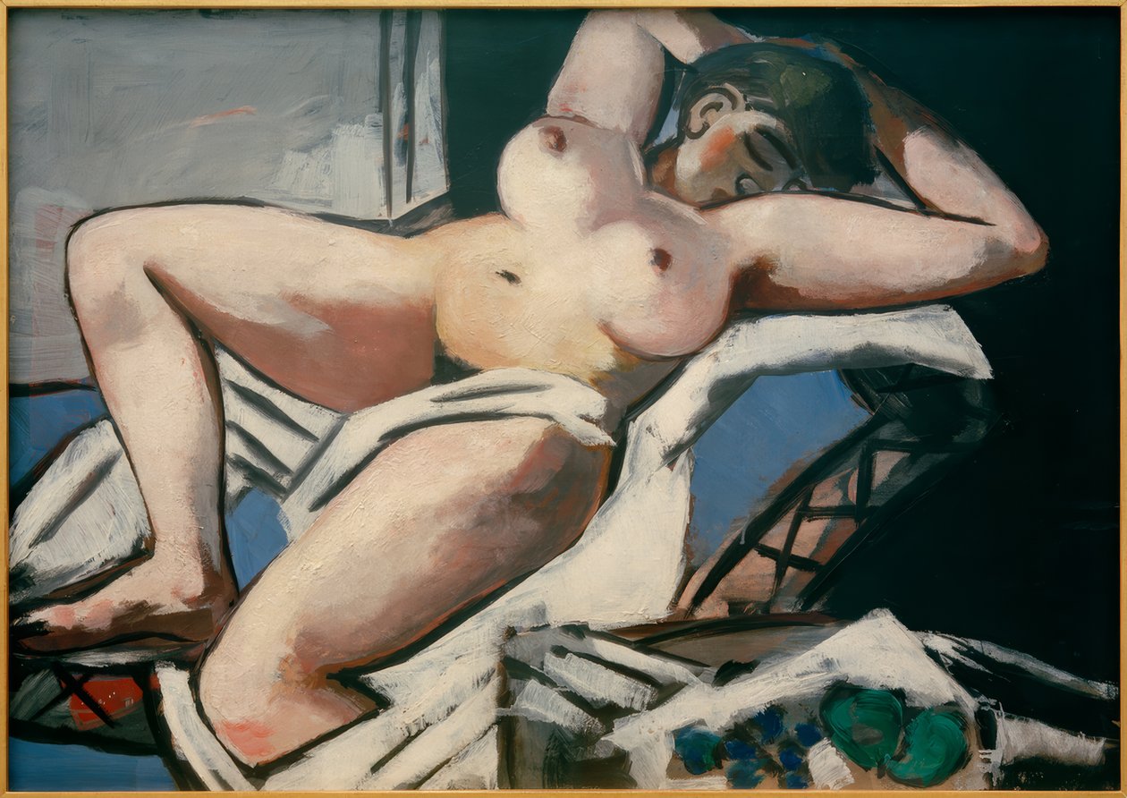 Reclining Nude by Max Beckmann