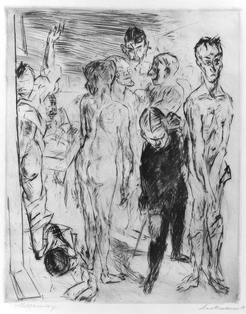 Inspection by Max Beckmann
