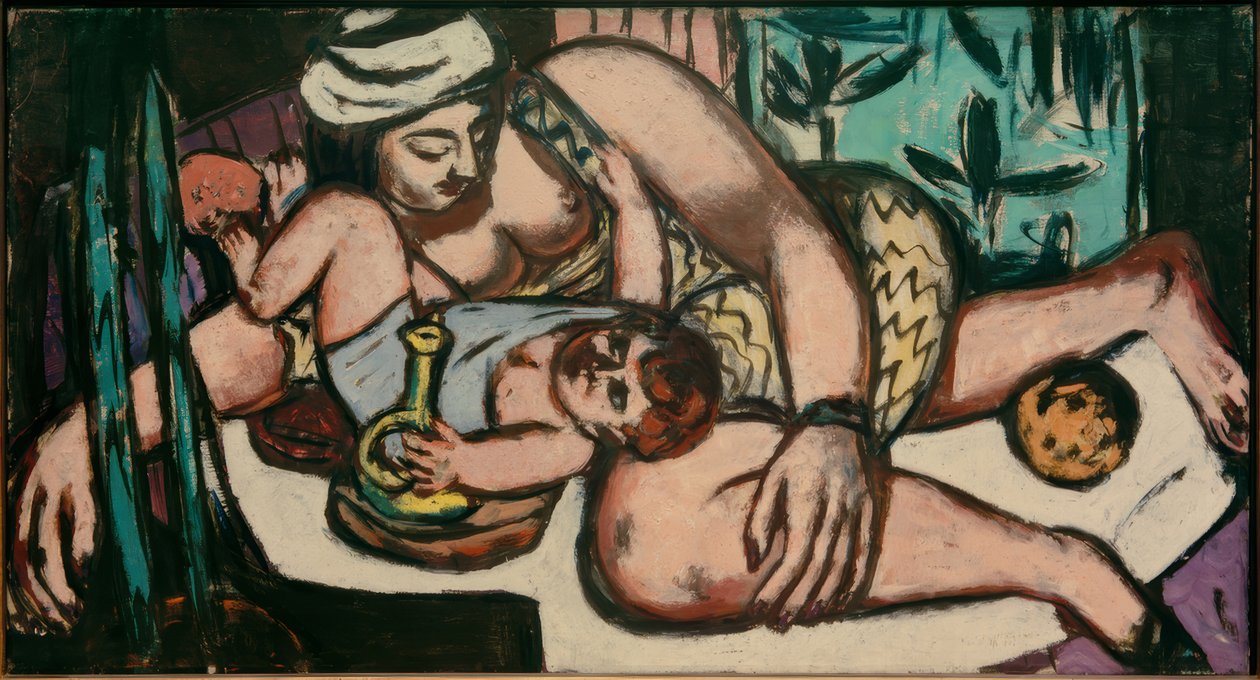 Mother with Playing Child by Max Beckmann