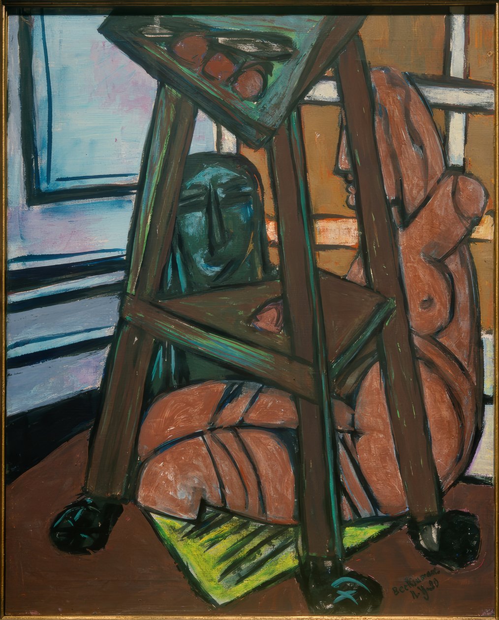 Plastic Studio (Studio Corner) by Max Beckmann