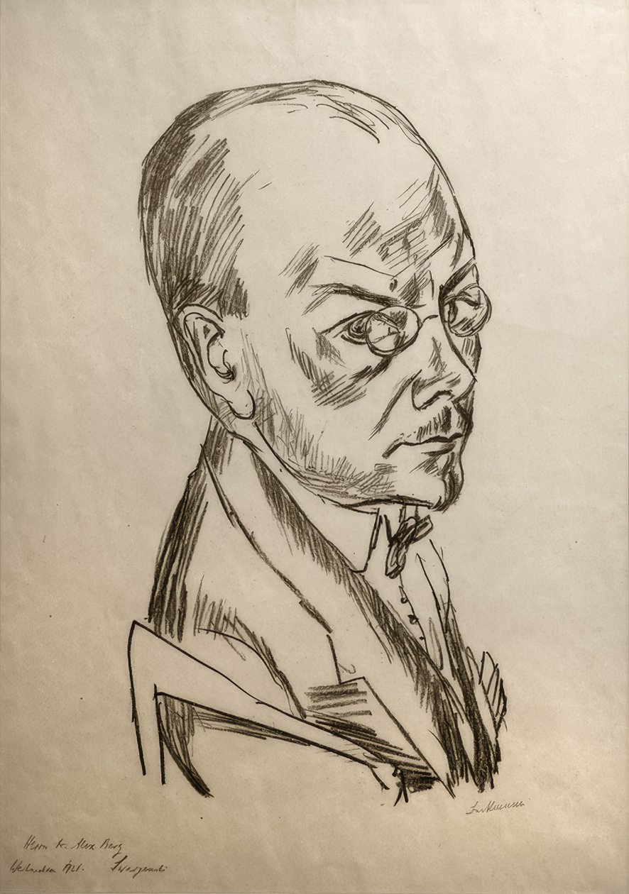 Portrait of Georg Swarzenski by Max Beckmann