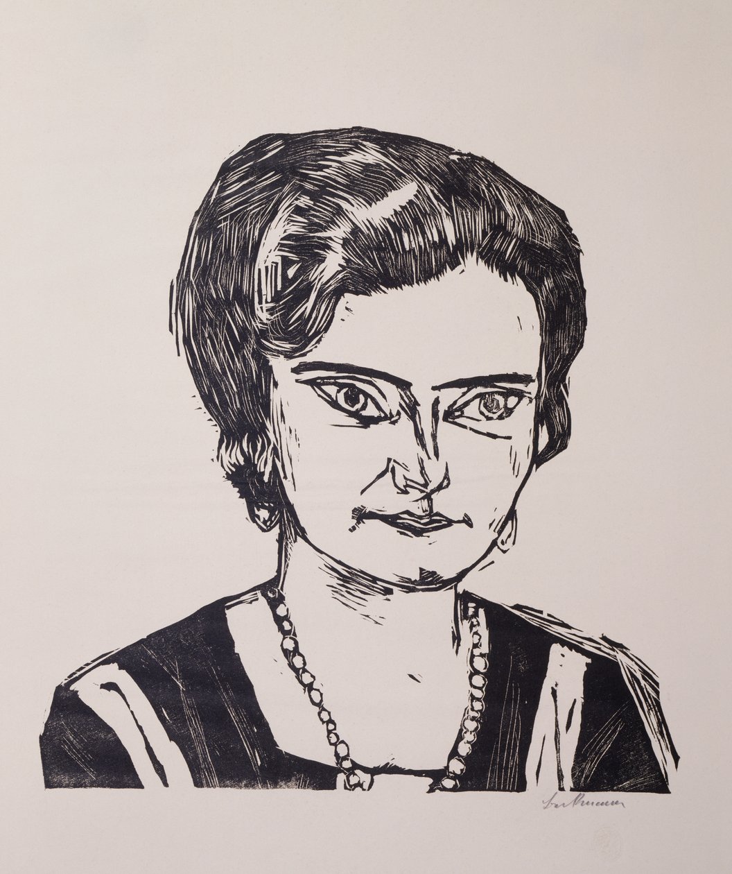 Portrait of Frau HM by Max Beckmann