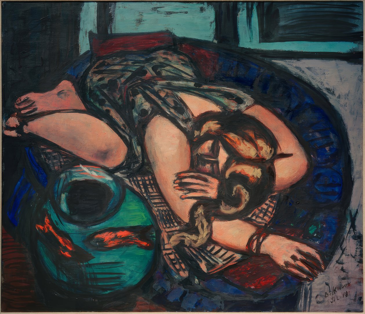 Resting Girl by Max Beckmann