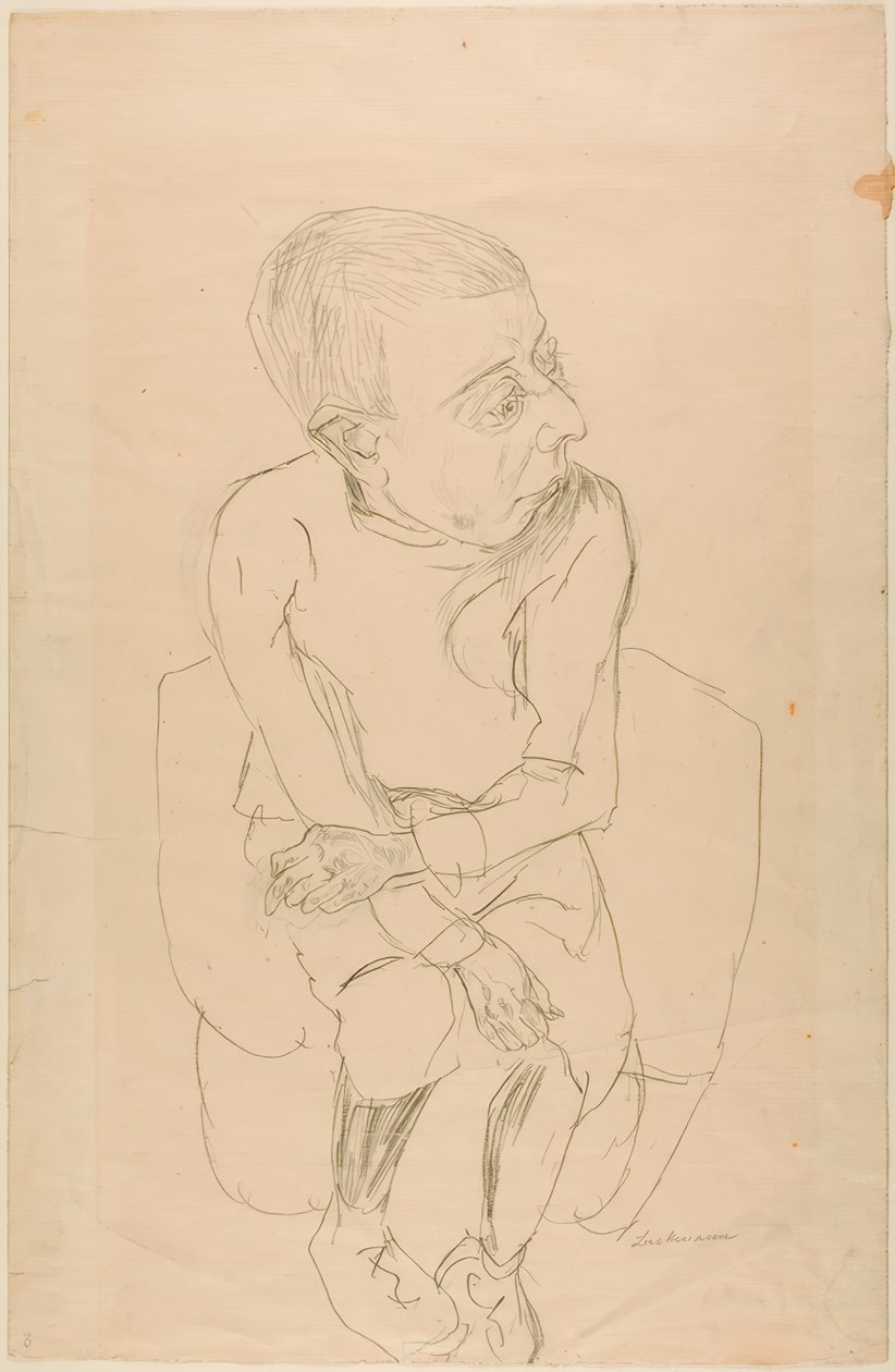 Seated Boy by Max Beckmann