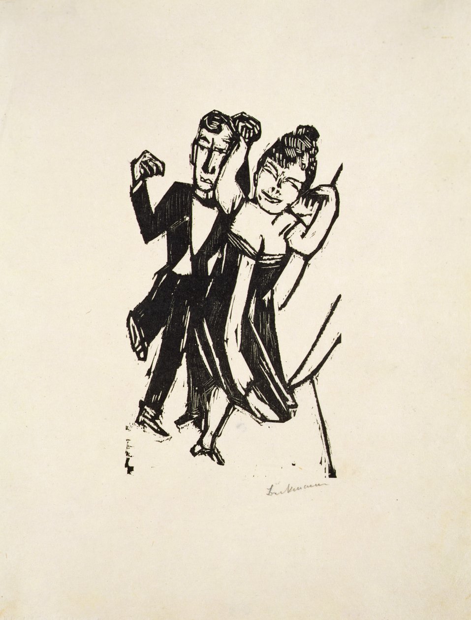 Small Dancing Pair by Max Beckmann