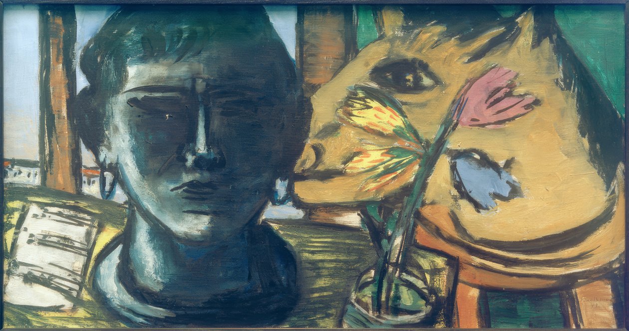 Still Life with Sculpture by Max Beckmann