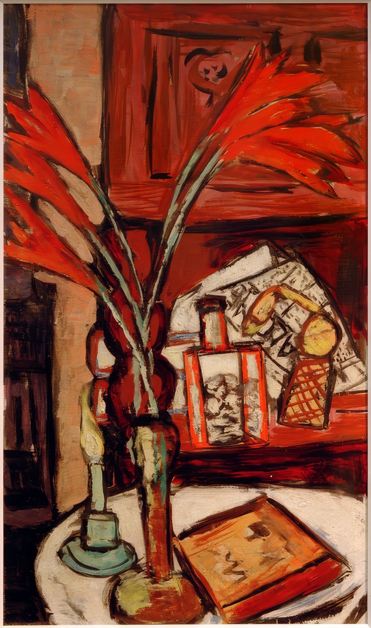 Still Life with Green Candle by Max Beckmann
