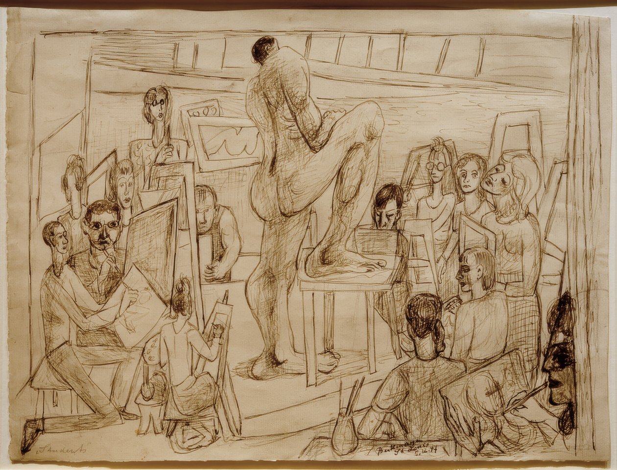 Students by Max Beckmann
