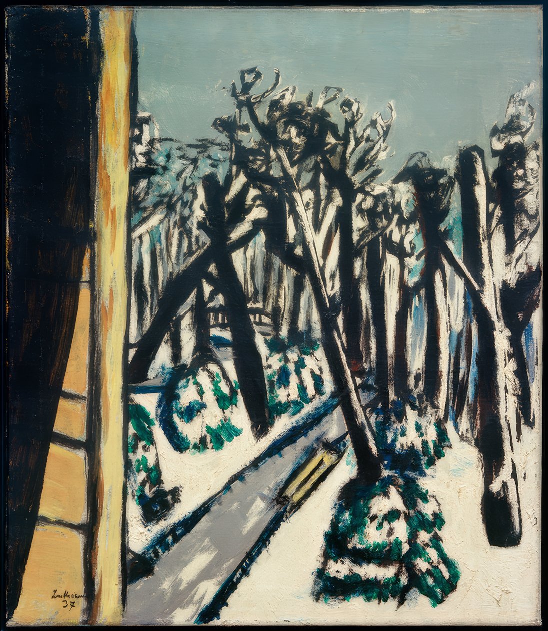 Zoo in Winter by Max Beckmann