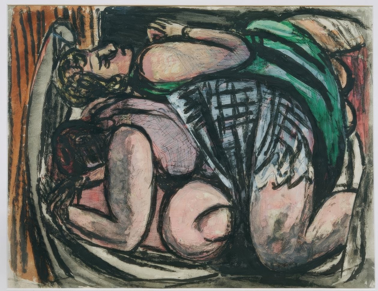 Two Reclining Women by Max Beckmann