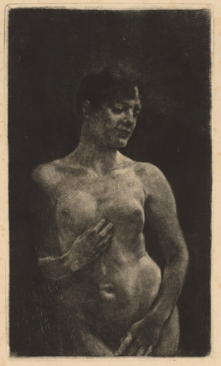 A Standing Nude by Max Klinger