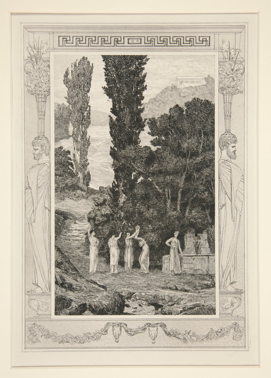 Classical Figures (Psyche Wandering) by Max Klinger