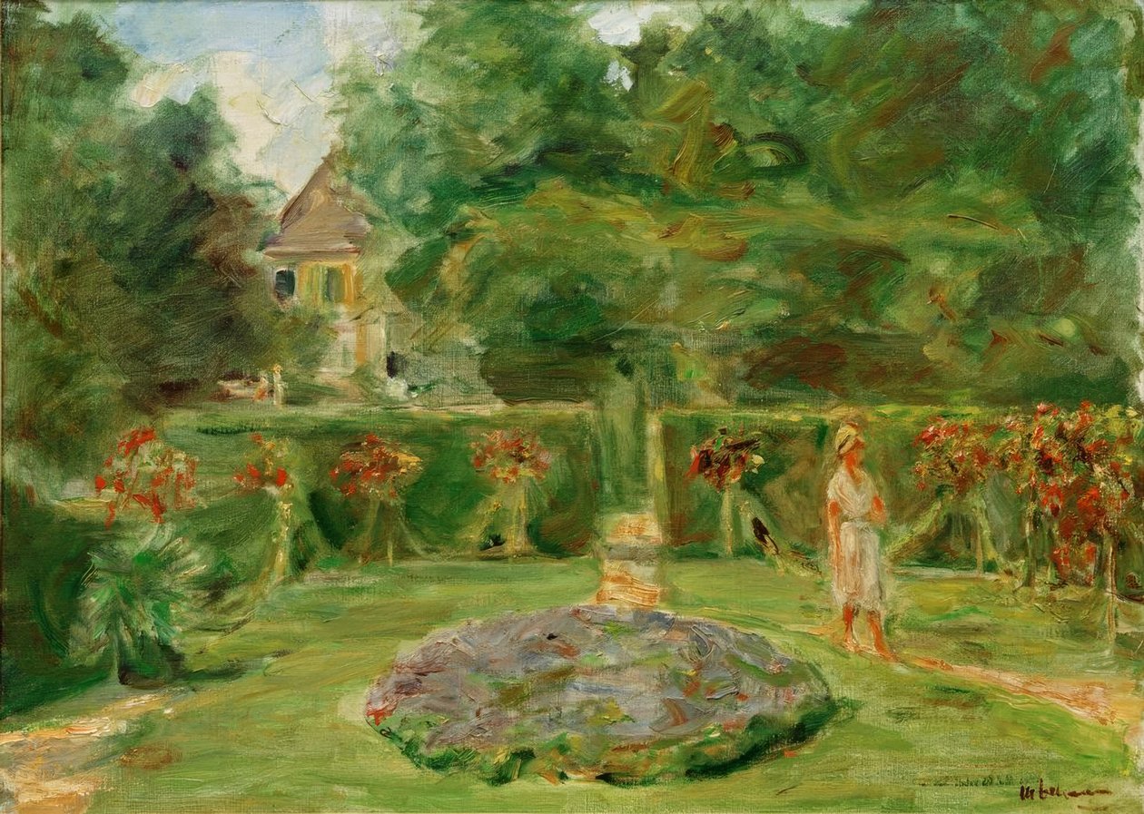 The Rondel in the Hedge Garden by Max Liebermann