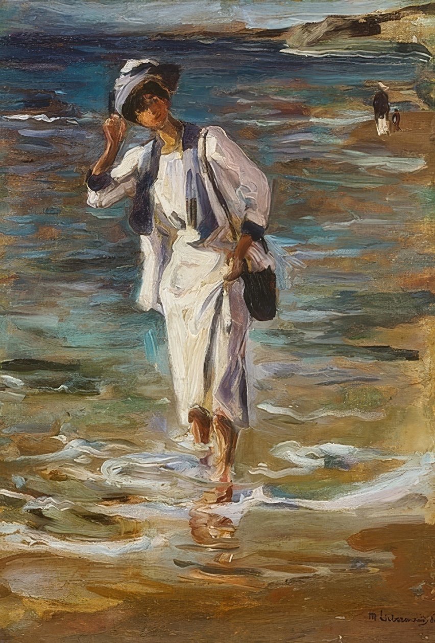 Woman on the Beach by Max Liebermann