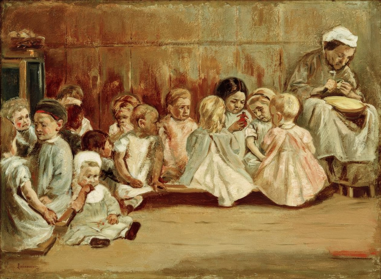 Kindergarten by Max Liebermann