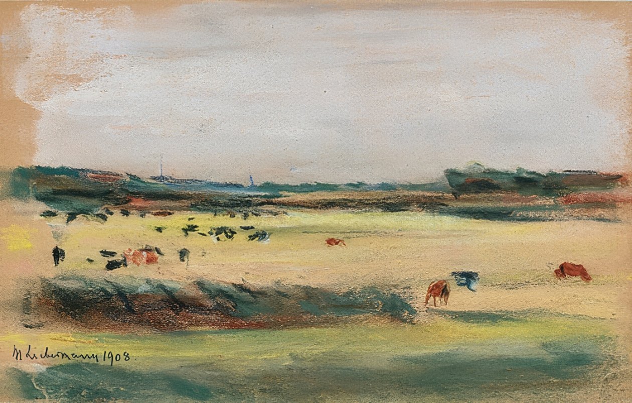 Landscape with Grazing Cows. 1908 by Max Liebermann