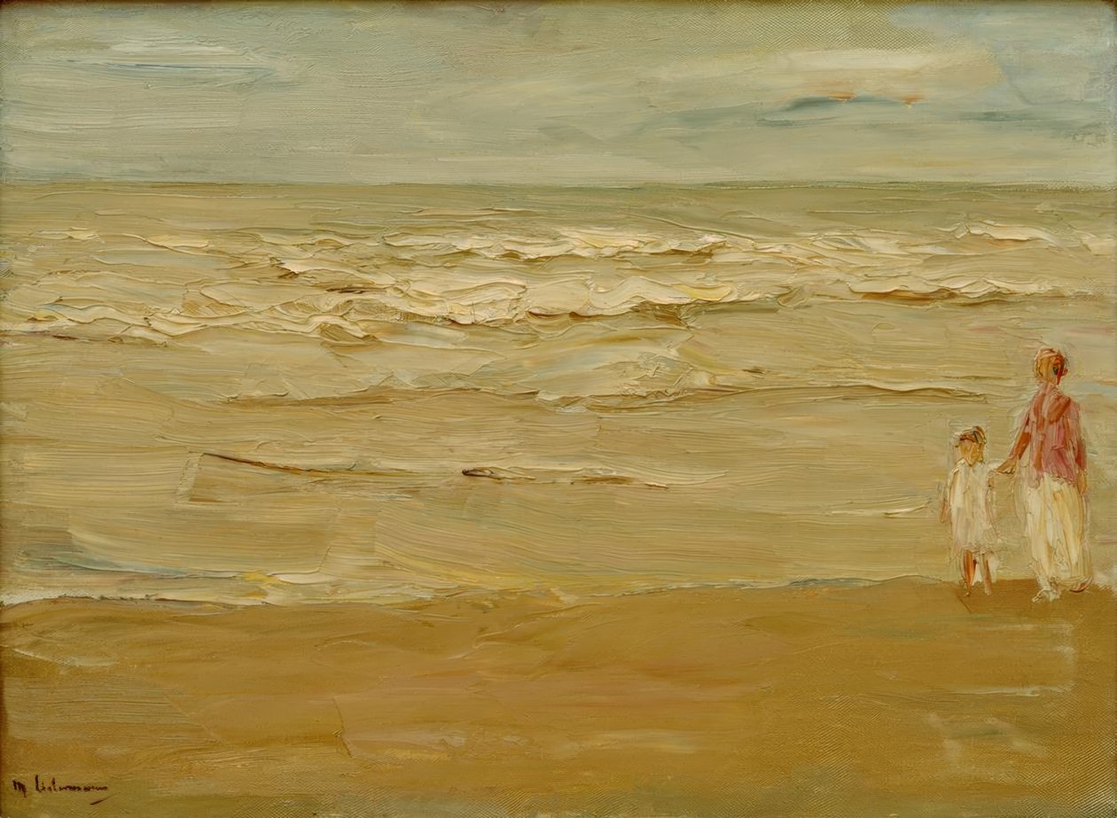 Seascape – Beach and Sea by Max Liebermann