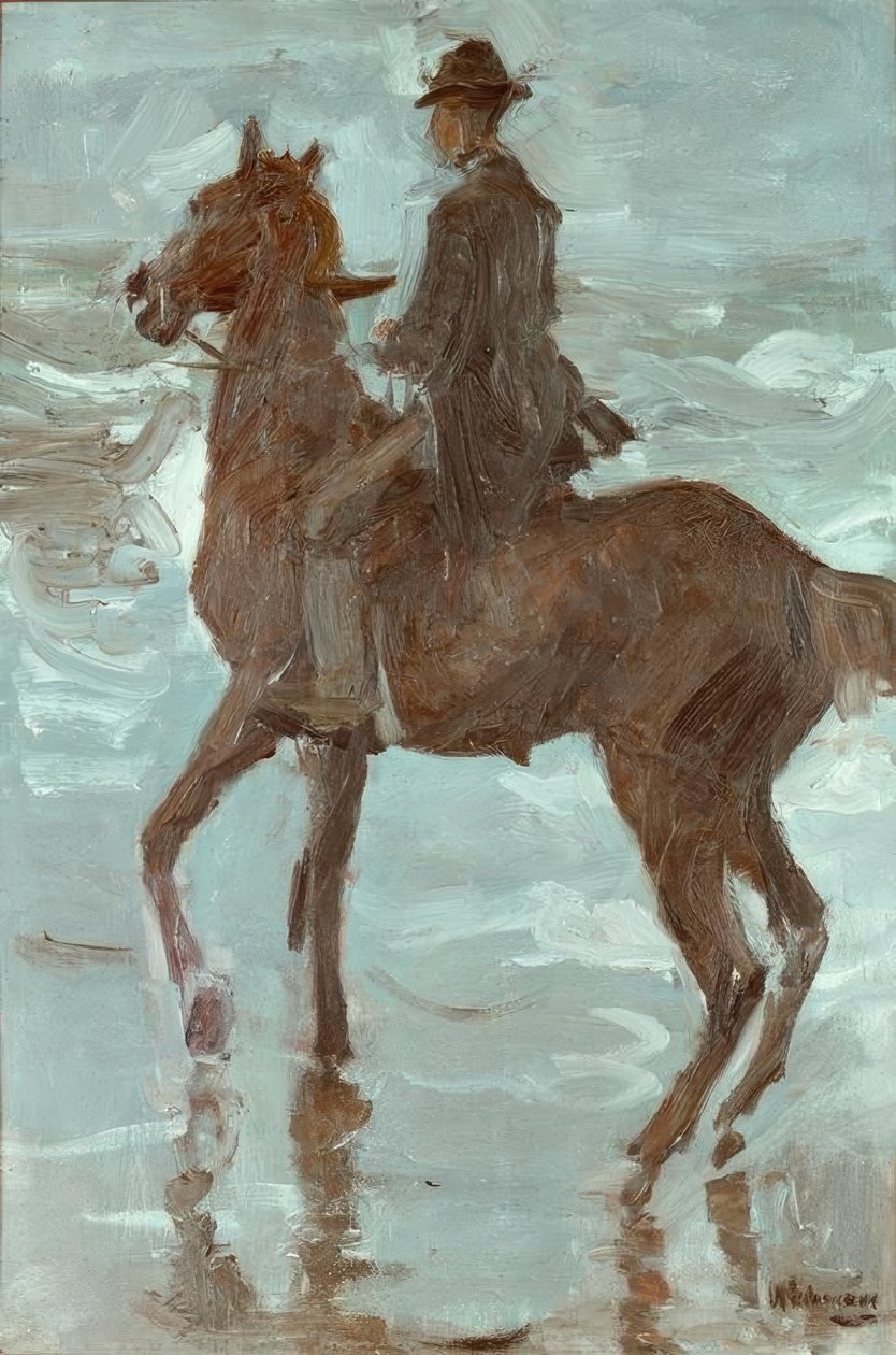 Rider on the Beach by Max Liebermann