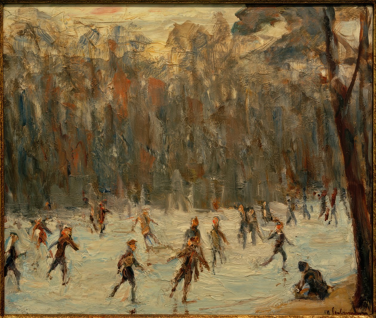 Ice Skaters in the Tiergarten by Max Liebermann