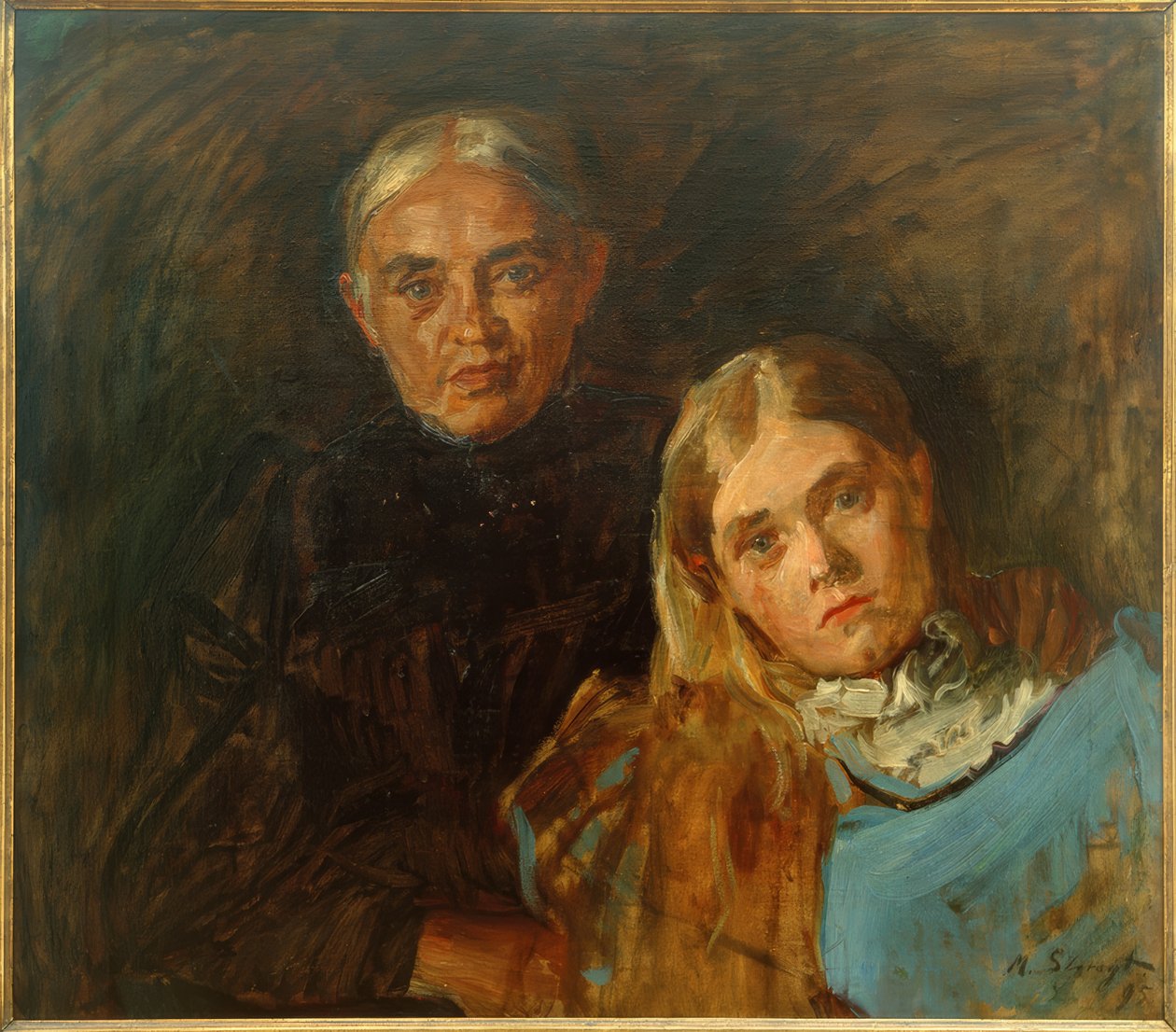 Mrs. Voll with Daughter by Max Slevogt