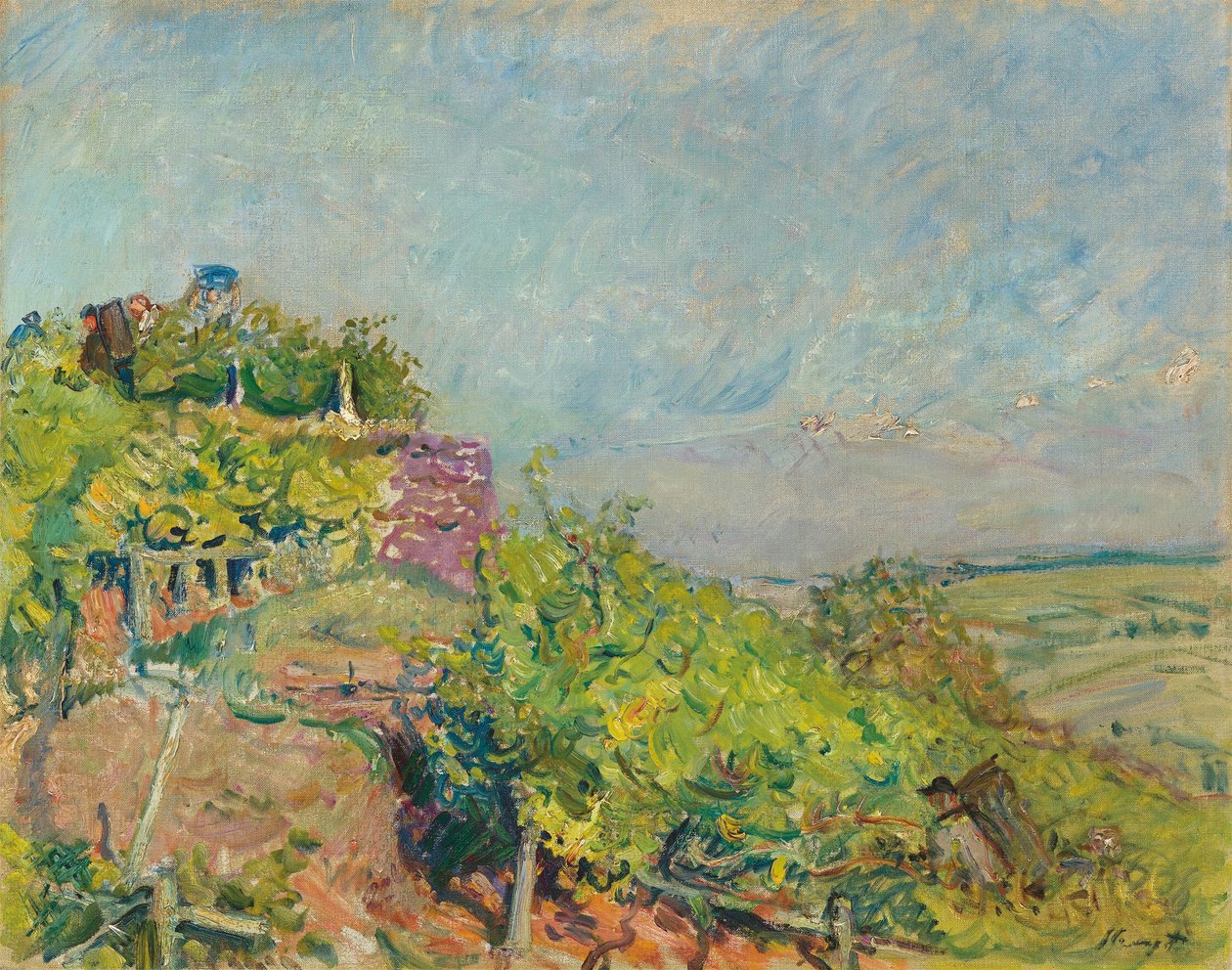 Wine Harvest at Neukastel by Max Slevogt