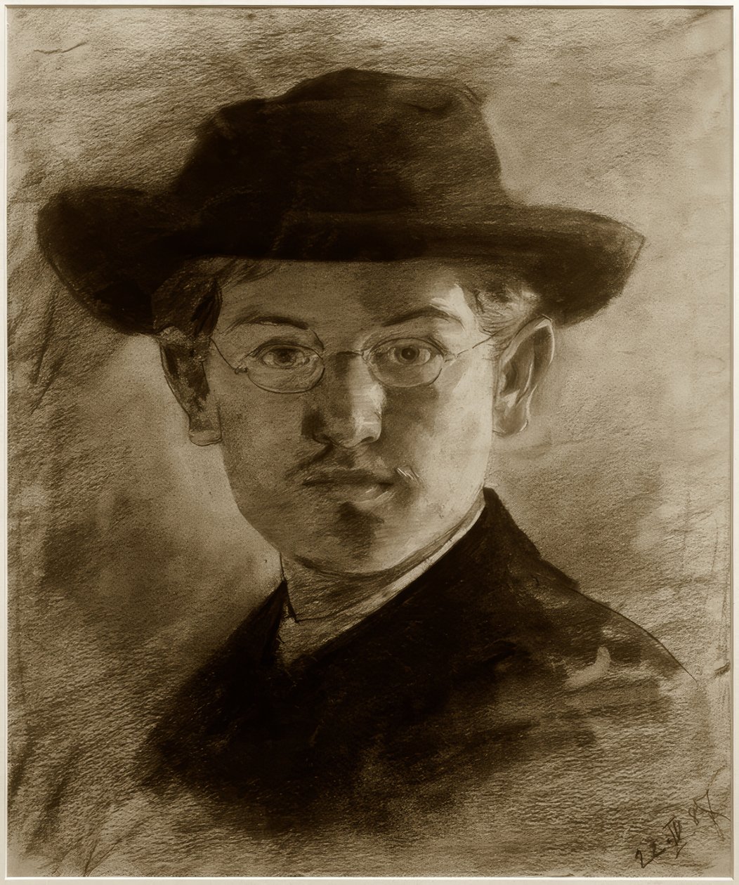 Self-Portrait with Hat by Max Slevogt