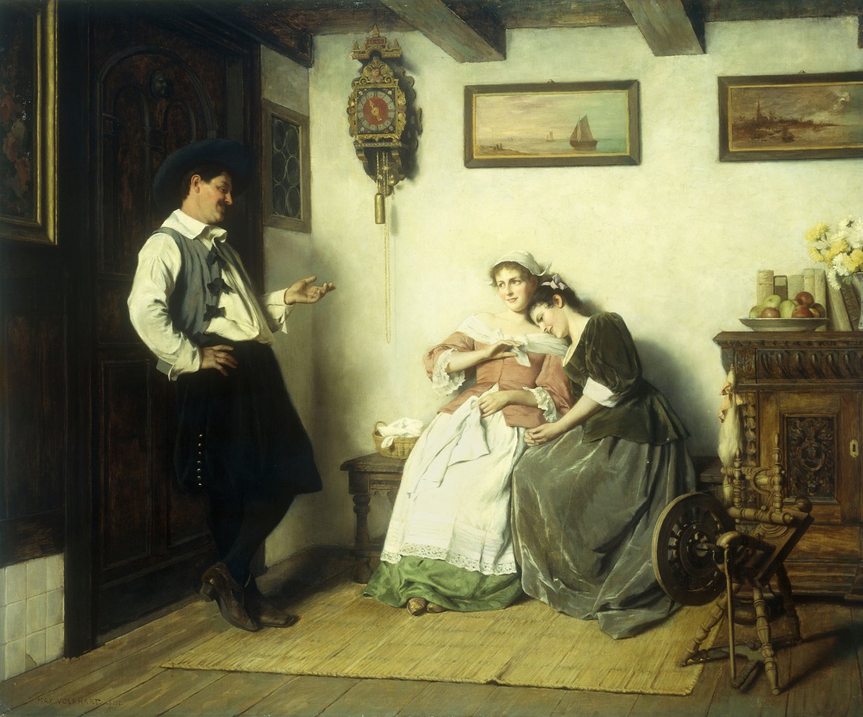Flirtation by Max Volkhart