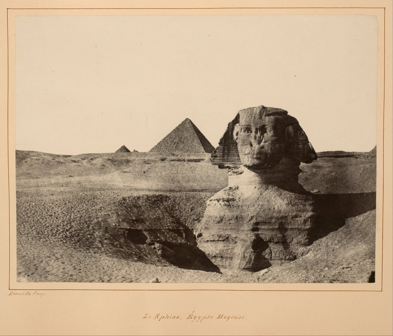 The Sphinx, Middle Egypt by Maxime Du Camp