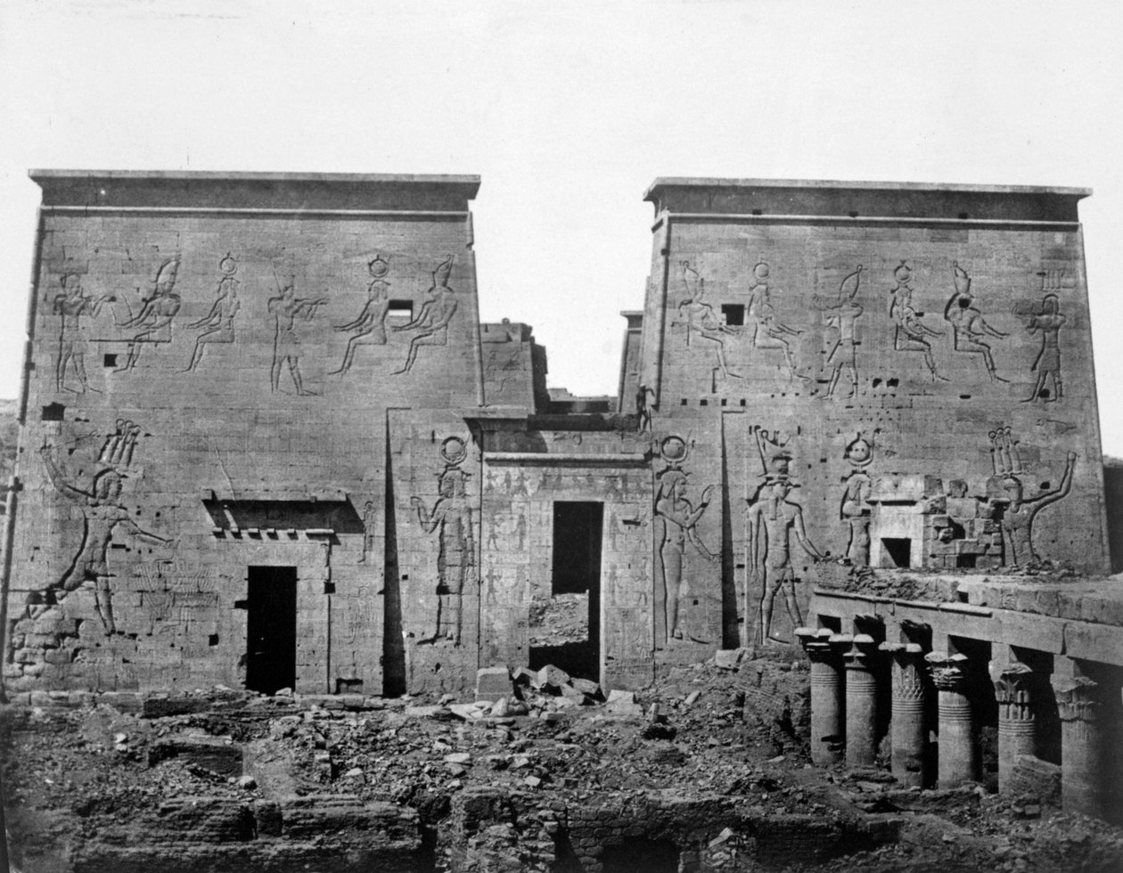 Temple of Philae, Nubia, Egypt, 1852 by Maxime Du Camp