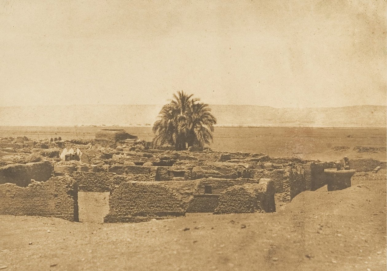 View of the Village of Hermonthis by Maxime Du Camp