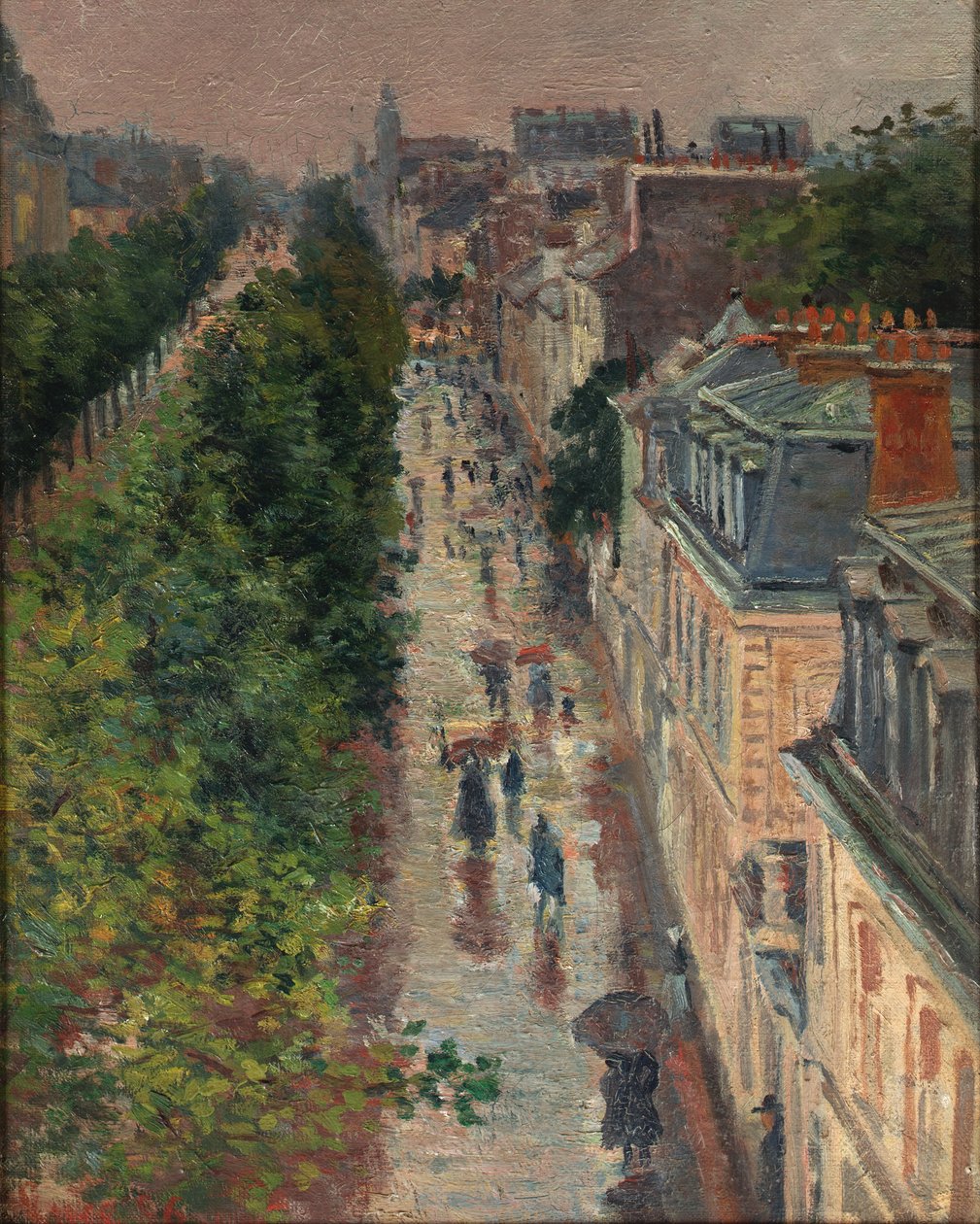 Street Scene in Paris by Maximilien Luce