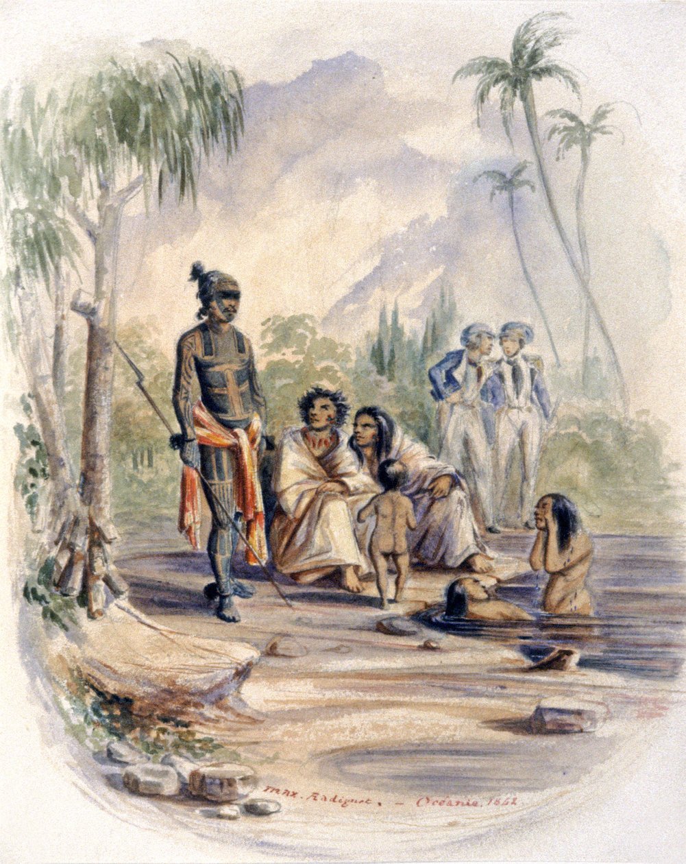 Indigenes in Oceania by Maximilien Radiguet