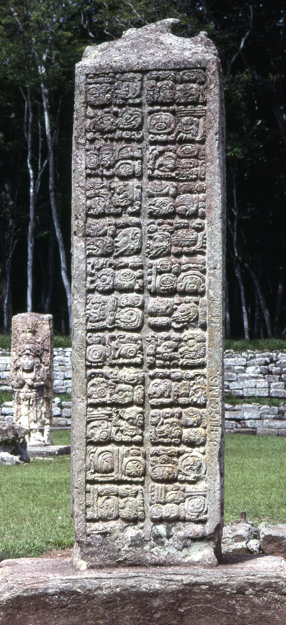 Back of Stela A, Copan by Mayan