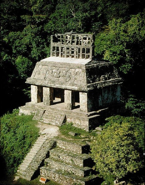 View of the Temple of the Sun by Mayan