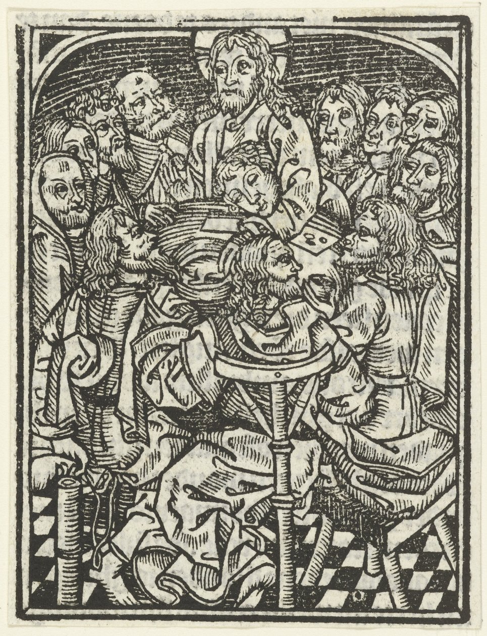 The Last Supper by Meester van de Delbecq Schreiber Passie (attributed to)