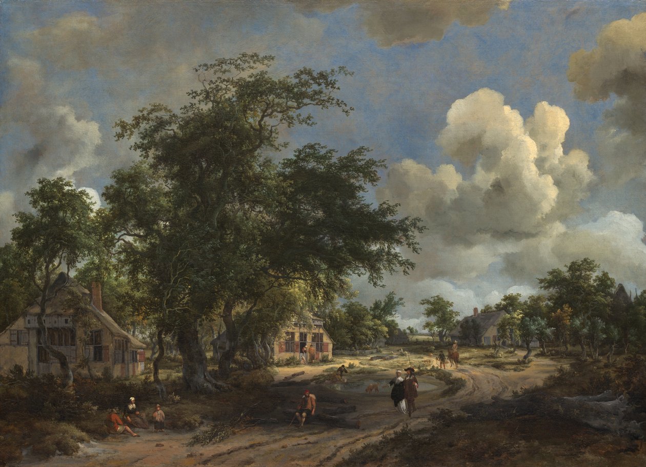 A View on a High Road by Meindert Hobbema