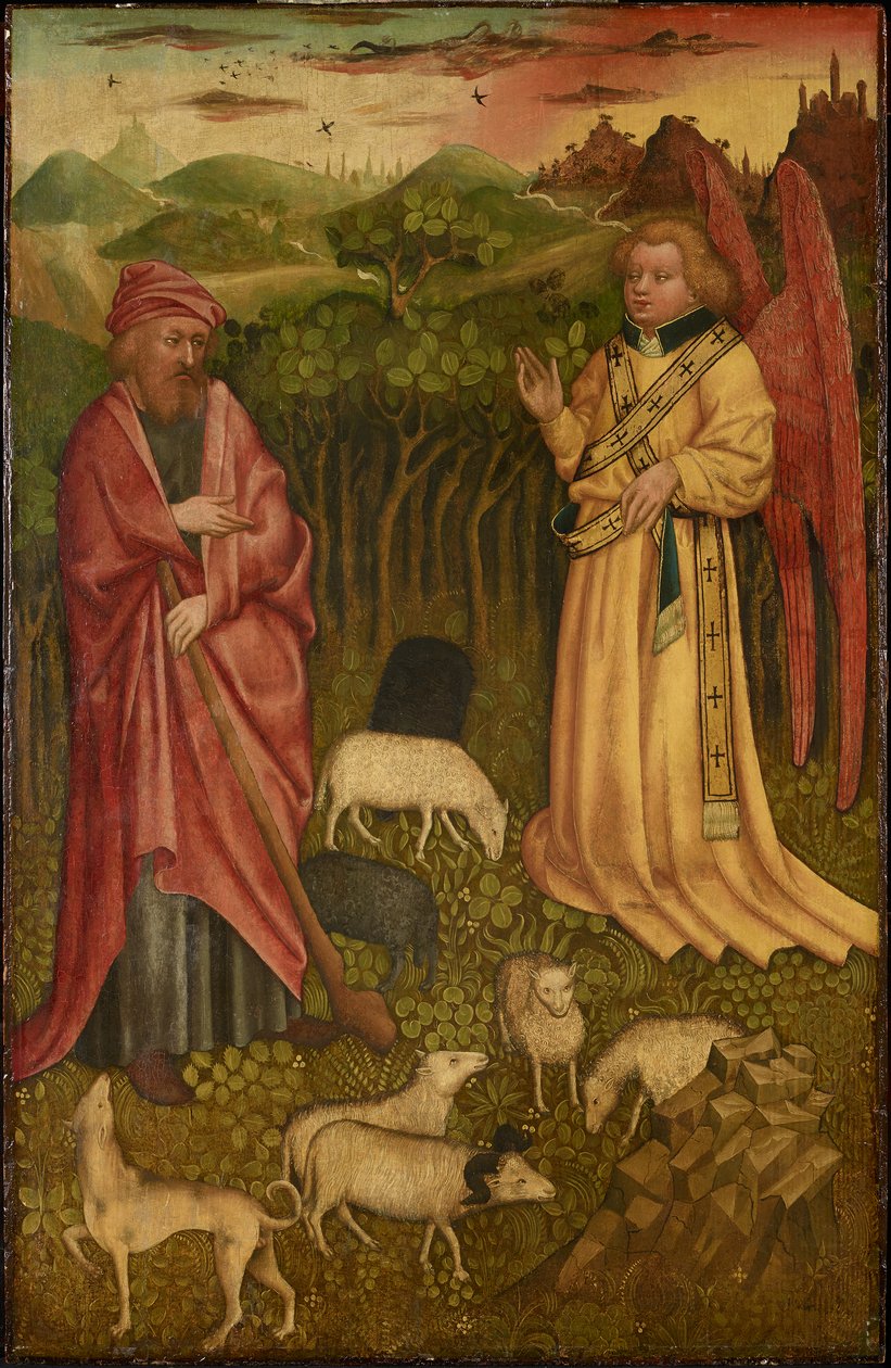 Message of the Angel to Joachim by Meister des Albrechtsaltars