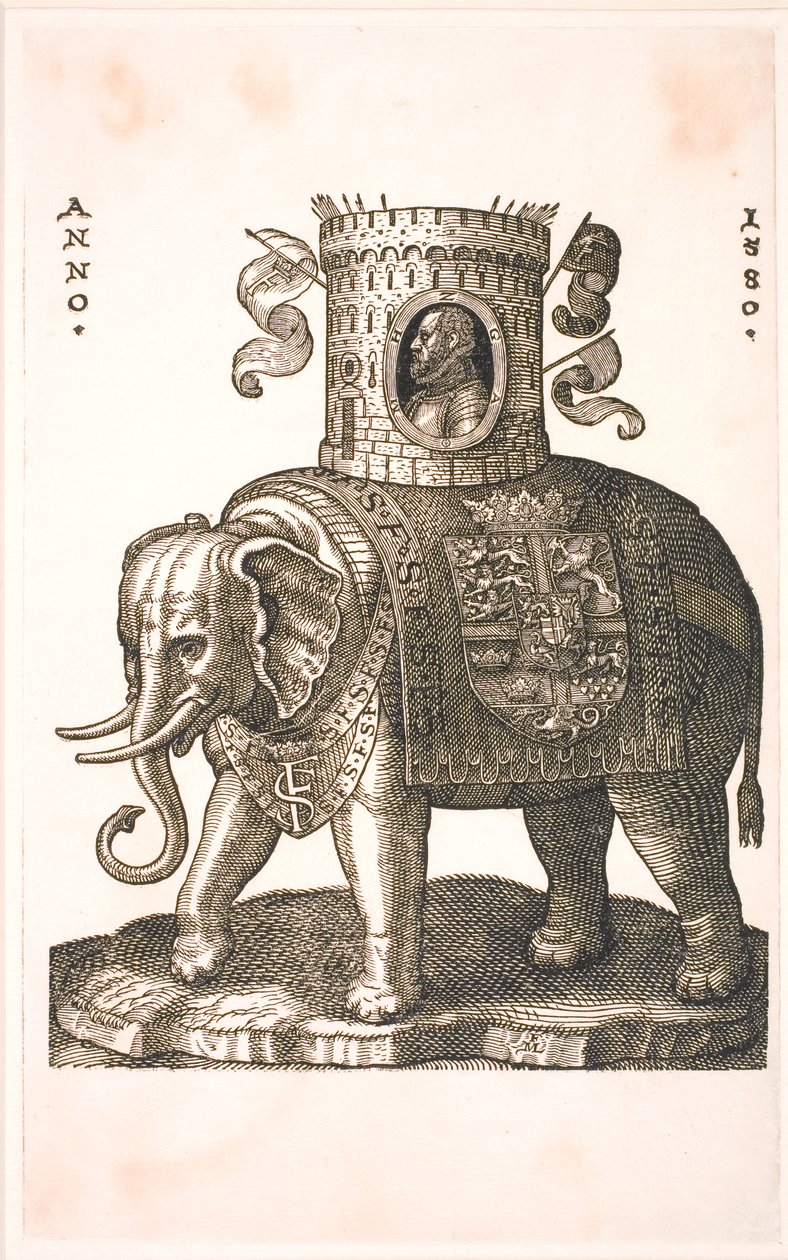 Emblem of the Elephant Order by Melchior Lorck