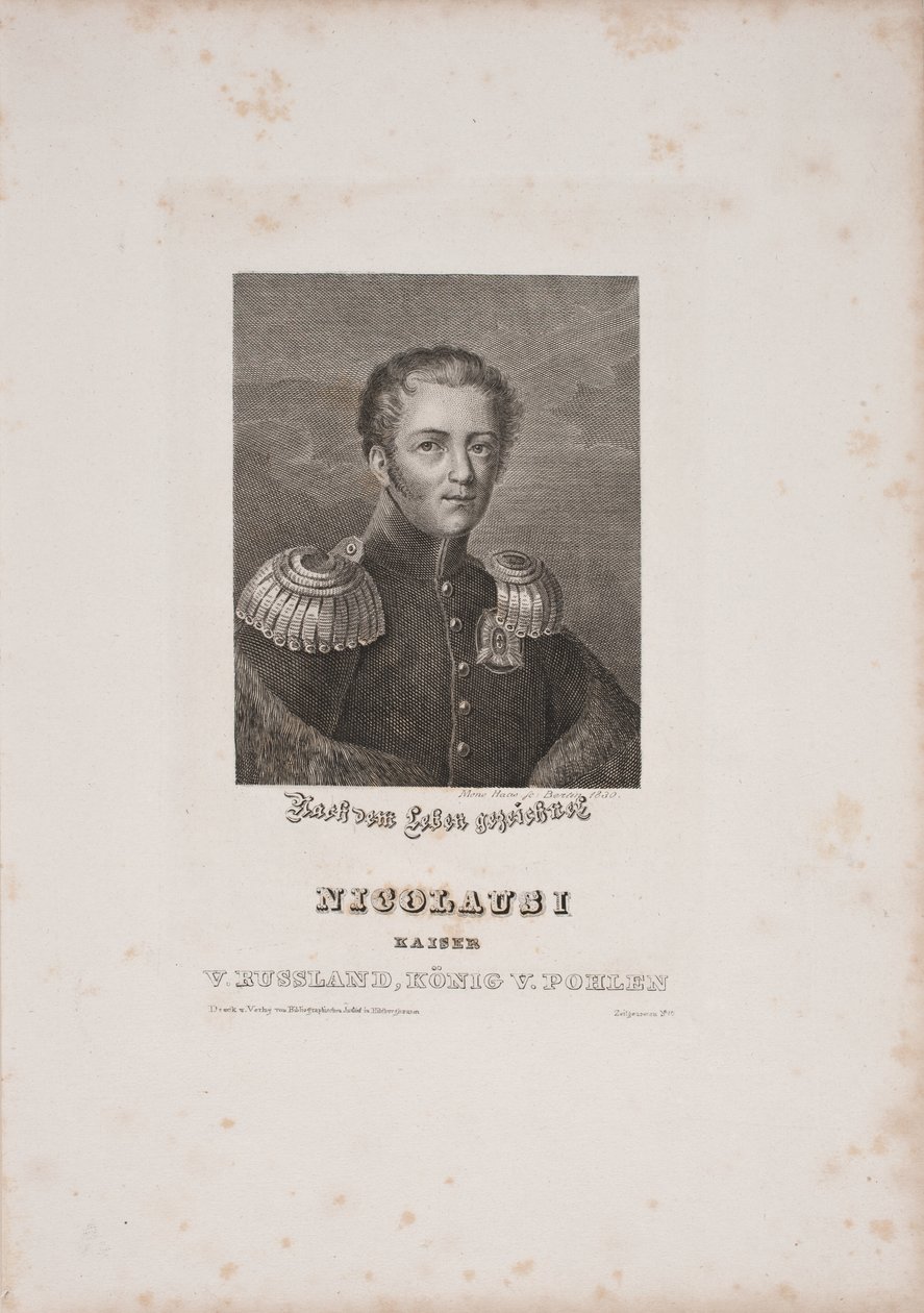Nicholas I of Russia by Meno Haas