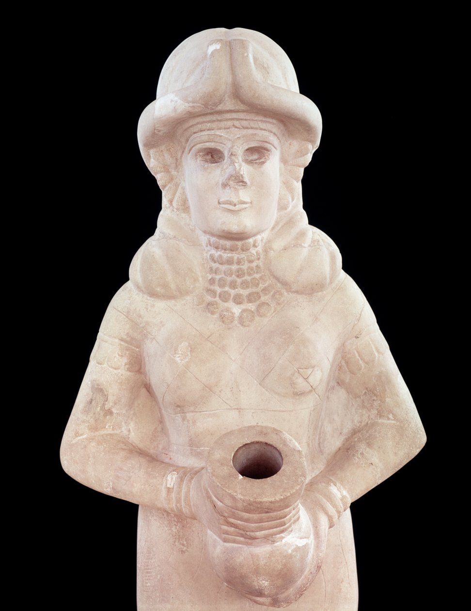 Fertility Goddess from Mari, Middle Euphrates (detail) by Mesopotamian