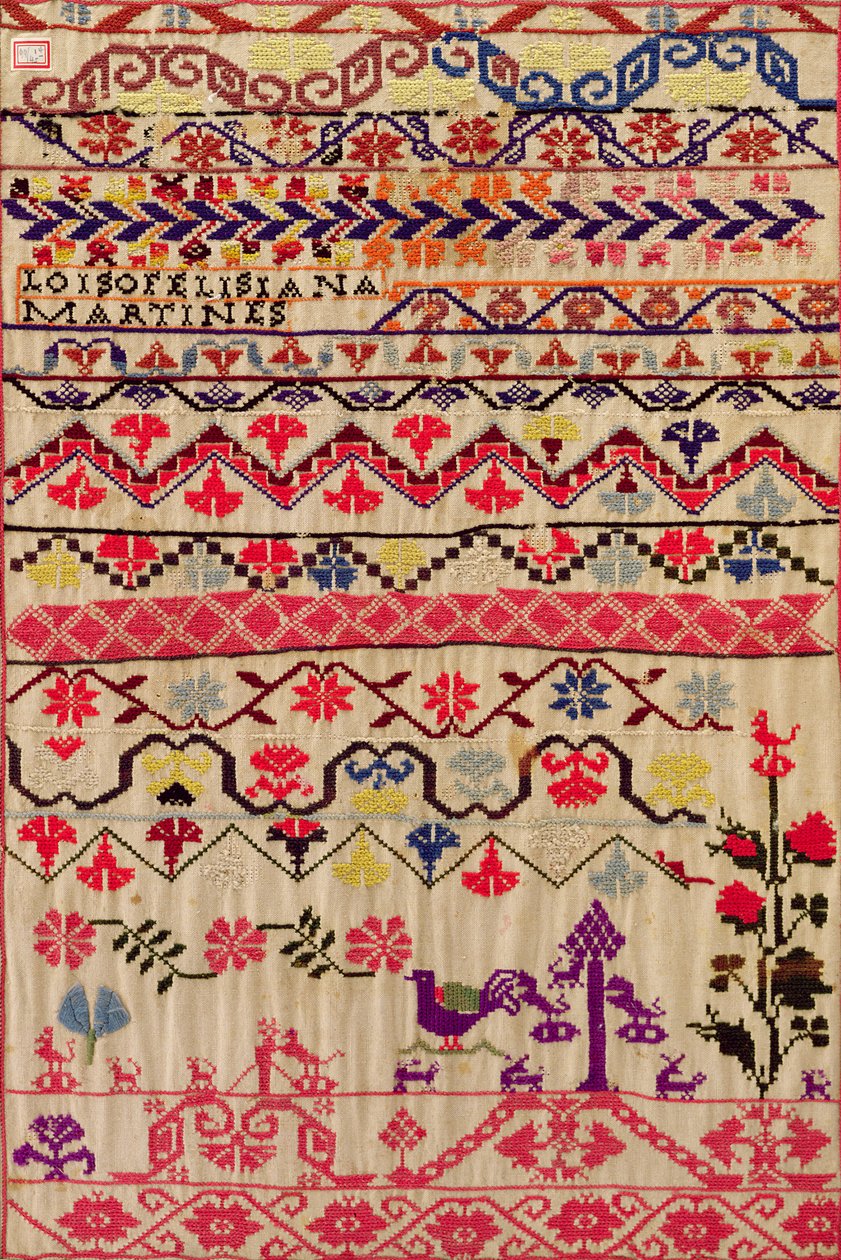 Embroidery Sampler by Mexican School