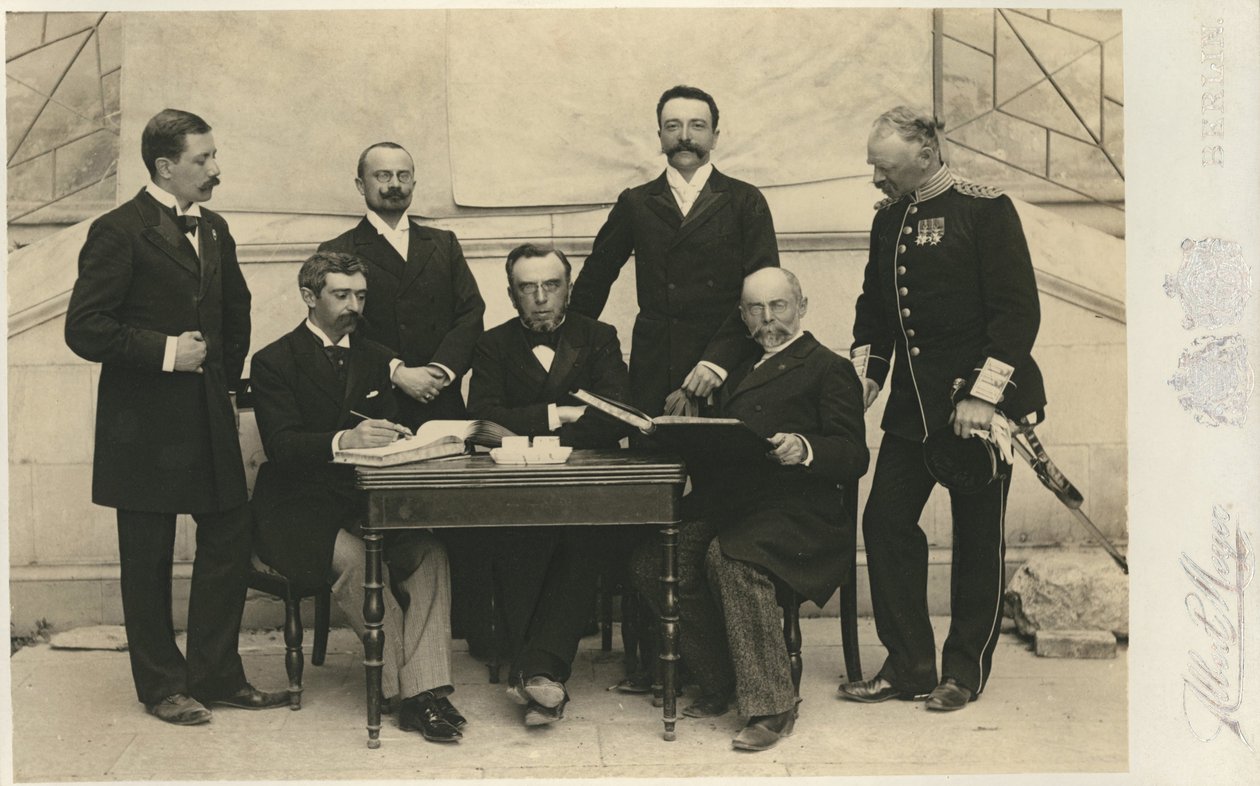 The Members of the First International Olympic Committee by Meyer Albert