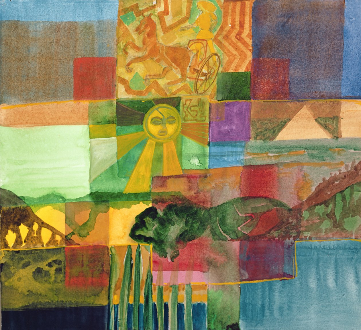 Sun God and Charioteer by Michael Chase