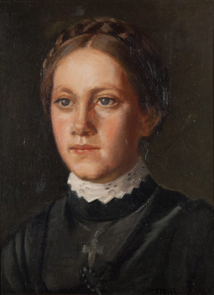 Portrait of Karoline Marie Larsen Lth by Michael Peter Ancher