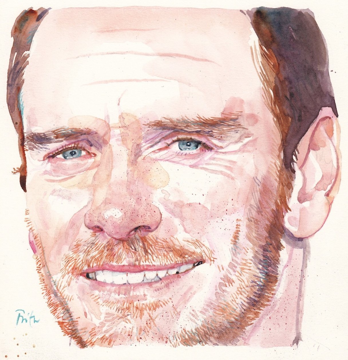 Michael Fassbender by Michael Frith